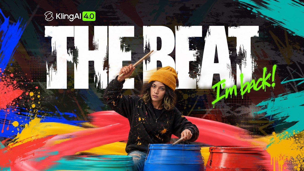 Kadr z filmu „The Beat”, którym Kling 28 września zapowiedział czwartą wersję modelu. Producent pokazuje perkusistkę wracającą na scenę - rytm i ruch to dla generatorów wideo wciąż najtrudniejsza próba