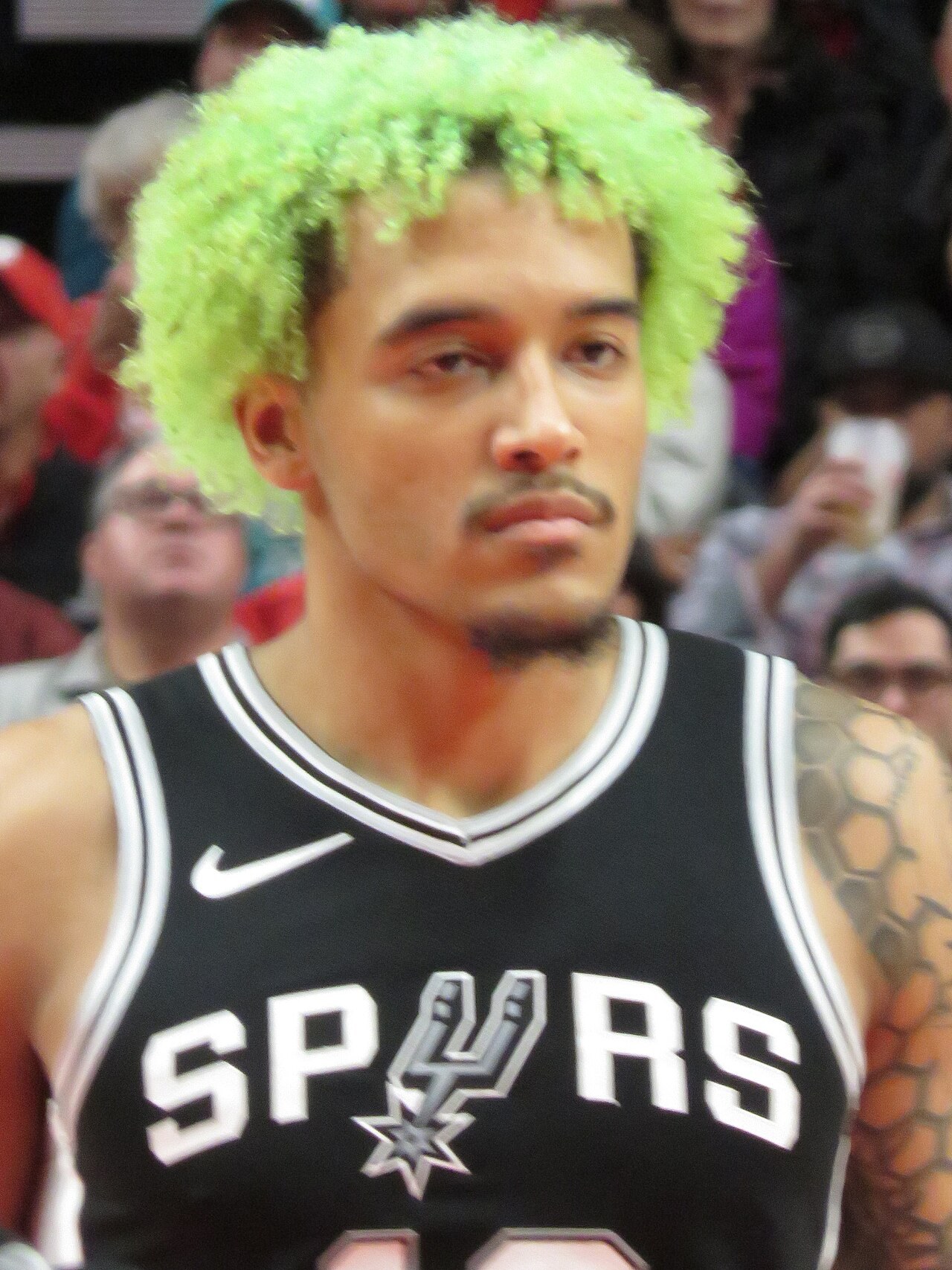 Jeremy Sochan jeszcze w barwach Spurs, w meczu z Portland Trail Blazers w Moda Center, grudzień 2024. Teraz ta hala ma być jego domem
