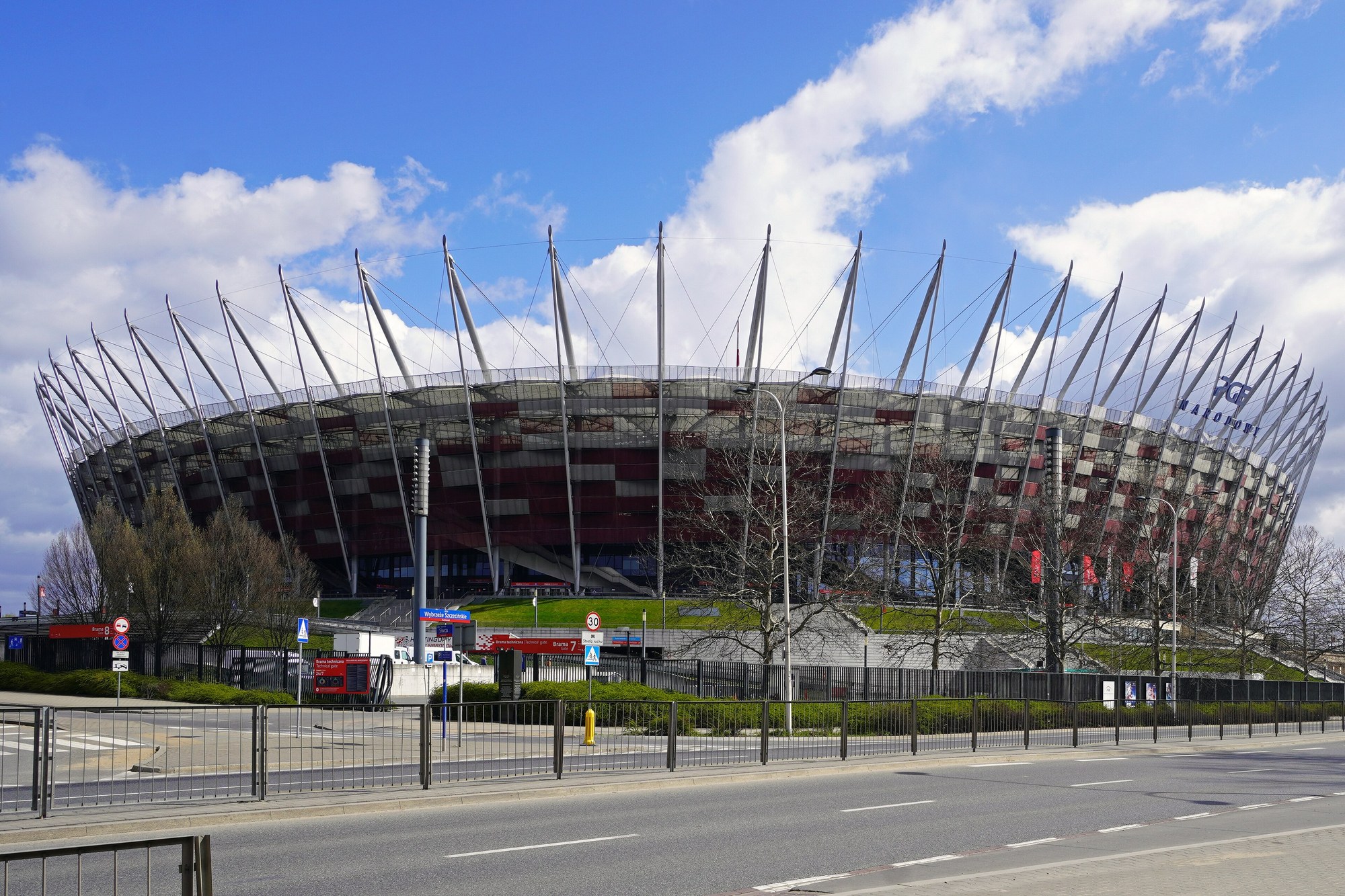 Stadion Narodowy im. Kazimierza Górskiego w Warszawie, kwiecień 2026. 2 października Polska wygrała tu pierwszy w historii mecz Ligi Narodów