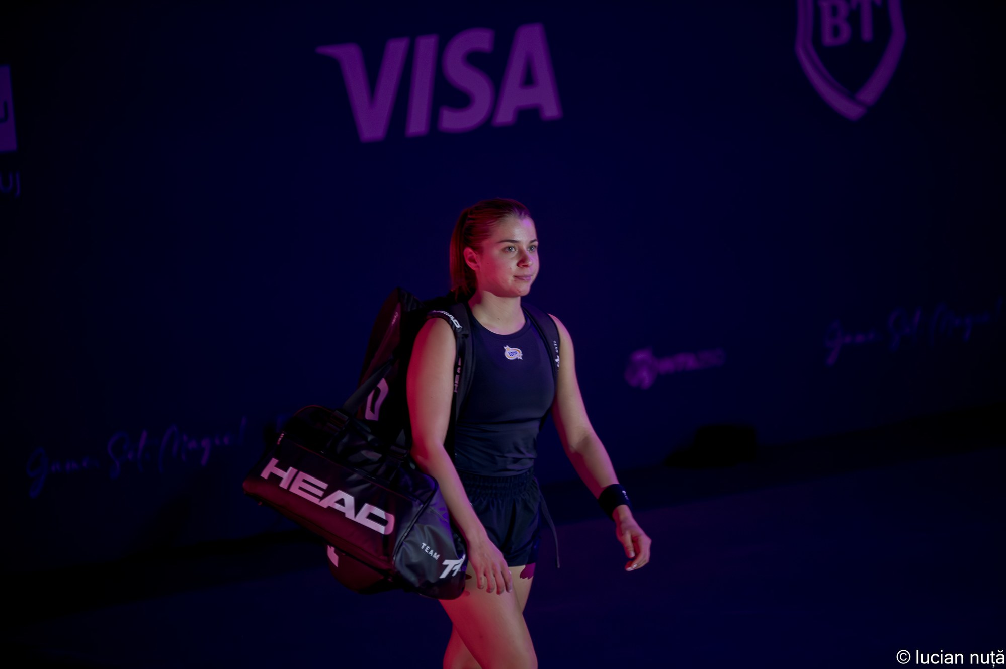 Maja Chwalińska przed meczem kwalifikacji Transylvania Open w Klużu. W Wuhanie po raz pierwszy doszła do finału turnieju WTA 1000 i awansowała w rankingu z 22. na 11. miejsce